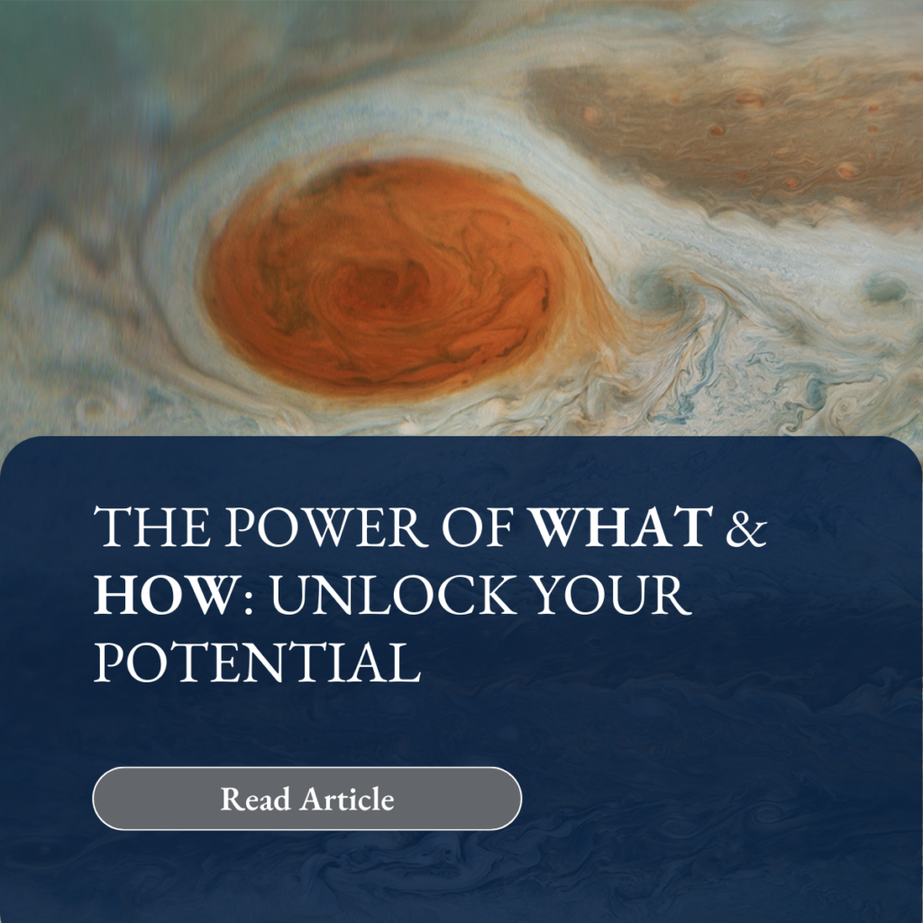 A blog post about the power of what and how- unlock your potential 