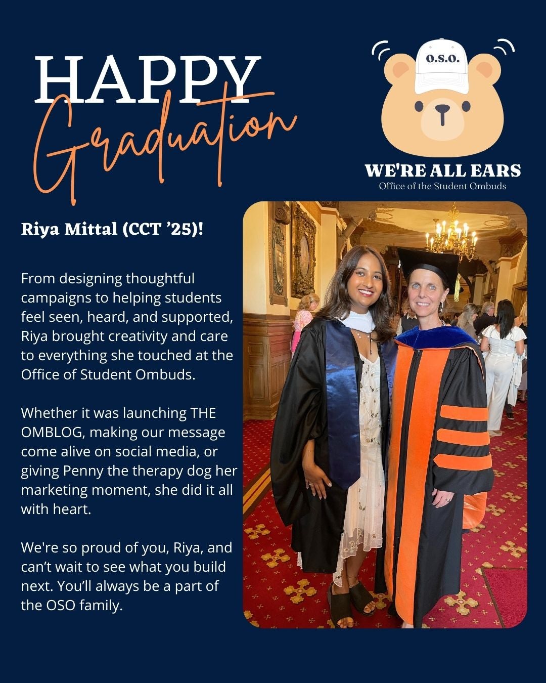 A post for Riya- digital marketing manager for OSO 